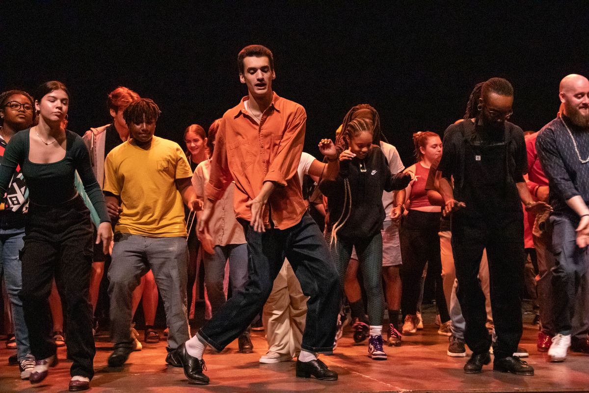 An audience gathered at the Harold Washington Cultural Center